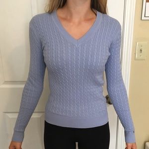 Blue Tommy Hilfiger V-neck sweater